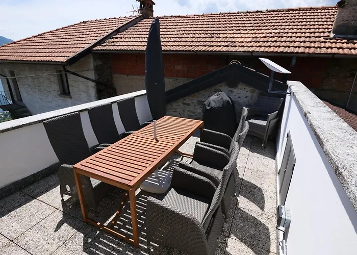 Feriehus Rustico Casa Marie Mit Seeblick-dachterasse